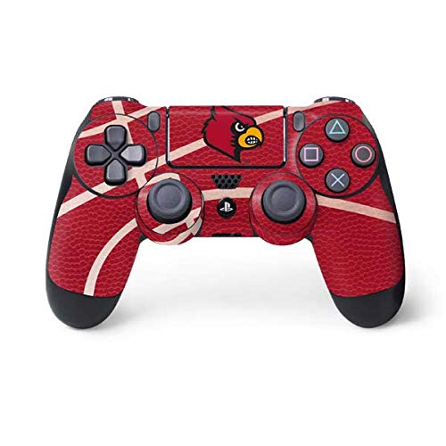 Skinit Decal Gaming Skin Compatible with PS4 Controller - Officially Licensed University of Louisville Red Basketball Design