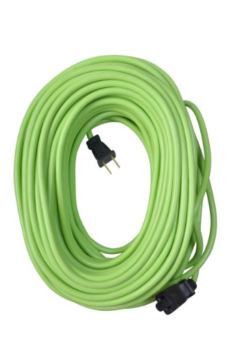 Yard Master 9940010 Outdoor Garden 120-Foot Extension Cord; Light Duty; Water Resistant; Super Flexible and Lightweight; Durable 16 Gauge 2 Pronged; Highly Visible; 10 Amps; Lime Green