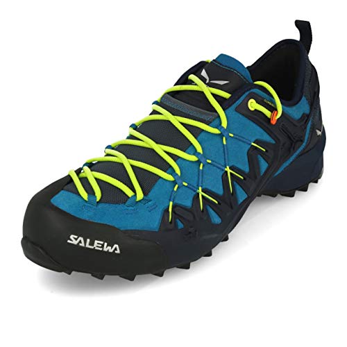 Salewa Wildfire Edge Approach Shoe - Men's Premium Navy/Fluo Yellow 10