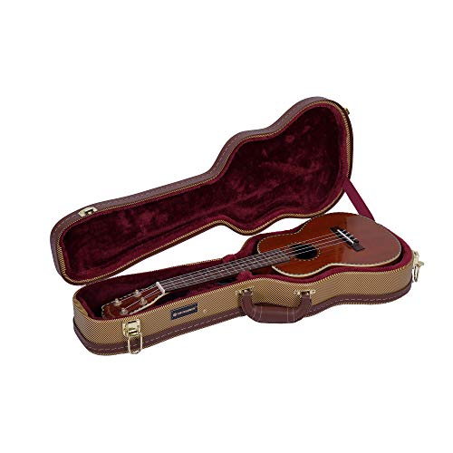 Crossrock Hardshell Wood Tenor Ukulele Case, Vinyl Tweed (CRW620TUTW)