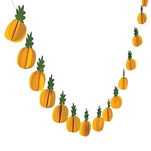 Fun Express - Pineapple Garland - Party Decor - Hanging Decor - Garland - 1 Piece