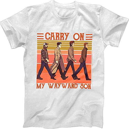Carry On My Wayward Son Vintage T-Shirt Sweatshirt, Retro Movie Characters Brothers Shirt, Unisex Adult Clothing