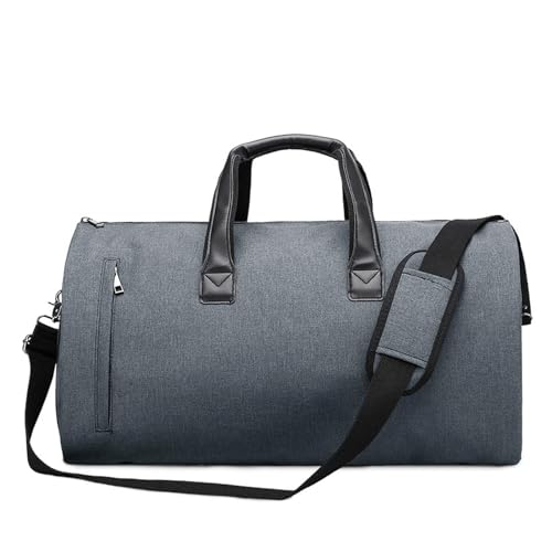 Felipe Varela 2 in 1 Convertible Garment Bag for Traveling,Suit Bag Carry on Garment Duffle Bag for Men Travel Weekender Bag Women（Blue）