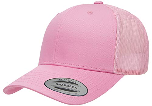 Yupoong YP Classics Retro Trucker Cap, Pink, OSFA