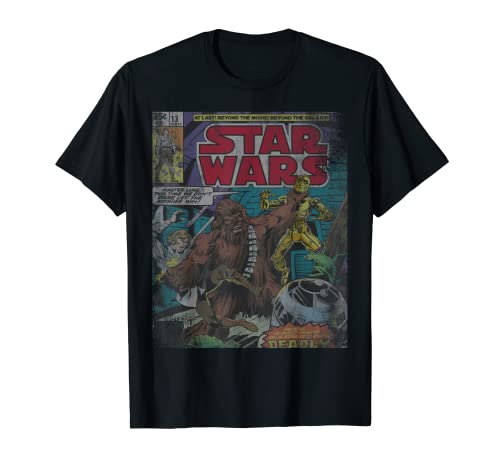 Star Wars Chewbacca Wookiee Win Retro Comic Cover T-Shirt