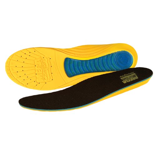 MEGAComfort Inc. unisex adult shoe insoles, Yellow, Blue, Men s Size 10-11 Women Size 12-13 US