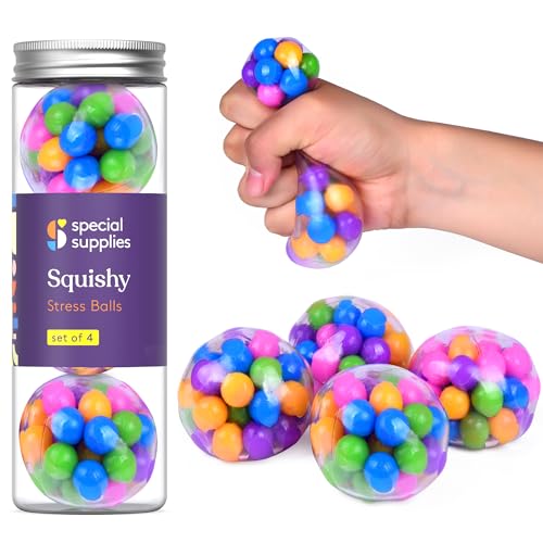 Special Supplies Sensory Squishy Stress Balls (4 Pack)
