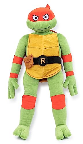 Jay Franco Nickelodeon Teenage Mutant Ninja Turtles Raphael Plush Pillow Buddy - Super Soft Stuffed Character Pillow - Polyester Microfiber, 26 Inches