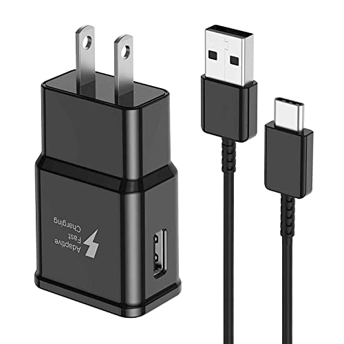 Samsung Fast Charger with USB Type C Cable 6ft for Samsung Galaxy S10/S10e/S10 Plus/S9/S9 Plus/S8/S8 Plus/A13/S23/A30/A31/A32/A50/A51/A52/A53/Note 20/Note 10/Note 9/Note 8/S20/S20+/S21/S21+/S22 Ultra