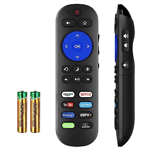 Universal TV Remote for Roku Players and Roku TV Remote, for Roku 1 2 3 4, Express/+, Premiere/+, Ultra and TCL Hisense Onn Element Sharp Philips Haier Hitachi LG JVC RCA Roku TV (Not for Roku Stick)