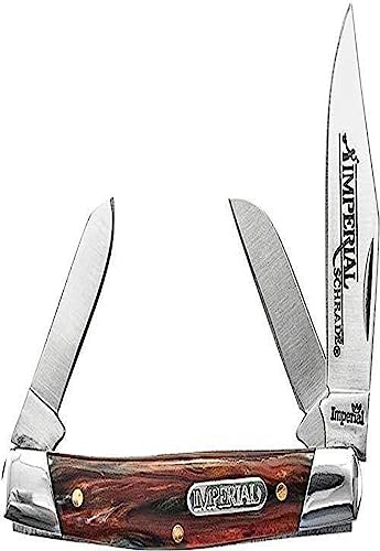 Schrade Imperial IMP15S Stockman Stainless Steel Folding Pocket Knife for Outdoor, Outdoor Survival and EDC