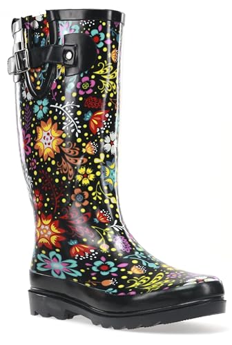 Western Chief Printed Tall Waterproof Rain Boot Garden Play 8 M