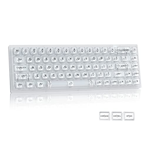 Womier K68 60% Keyboard Gaming - Wired Mechanical Clear Keyboard, Hot-Swappable Keyboard, RGB Custom Keyboard with Arrow Keys/Software Supported - Prelubrication Linear Switch