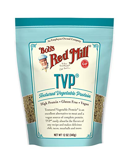 Bob's Red Mill TVP (Textured Vegetable Protein) - 12 oz (Pack of 4), Gluten Free, Vegan, Made in USA, Unflavored