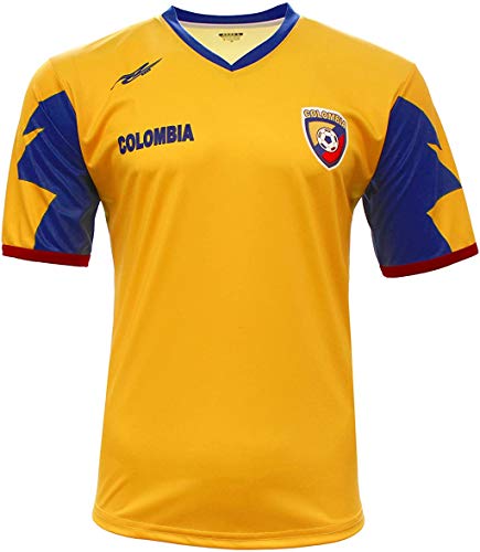 Colombia New Yellow Jersey by Arza 100% Polyester (X-Large)