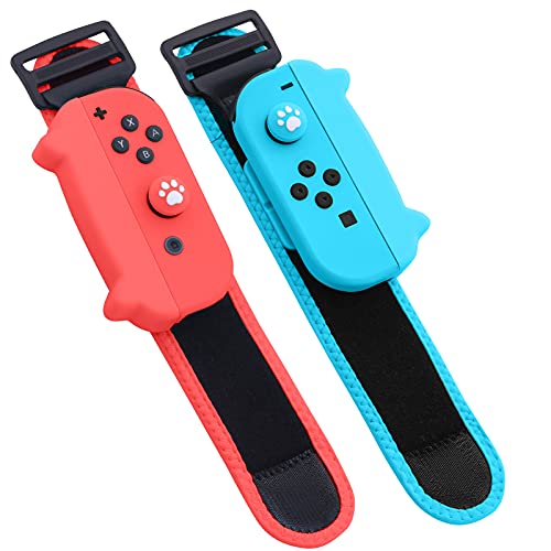 NANANINO Dance Switch Wristband, Wrist Bands for Dance Switch 2023 2022 2021 2020 2019, Adjustable Elastic Straps for Joy-Cons Controller (2 Packs for Kid)