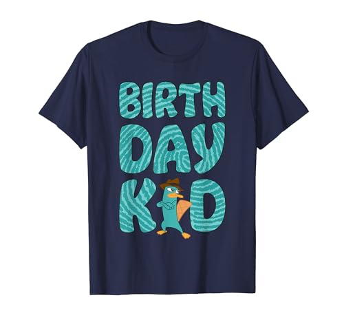 Disney Phineas And Ferb Birthday Kid Perry The Platypus Logo T-Shirt