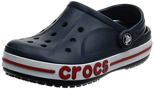 Crocs Unisex-Adult Bayaband Clogs, Navy/Pepper, 8 Men/10 Women