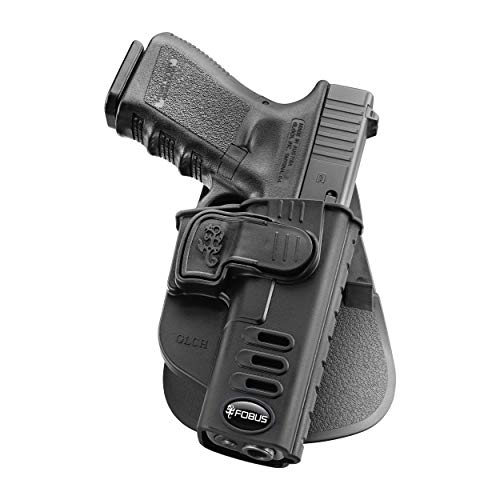 Fobus GLCH Concealed Carry OWB Holster for Glock 17, 19, 22, 23, 31, 32, 34, 35, 45, Active Retention, Right Handed