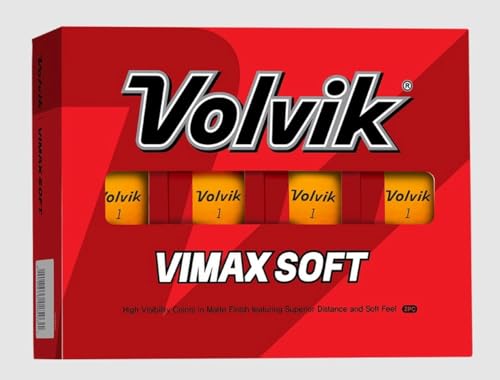 Volvik Vimax Soft Matte Finish Golf Balls (One Dozen)