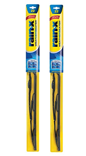 Rain-X 820149 WeatherBeater Wiper Blades, 22' Windshield Wipers (Pack of 2), Automotive Replacement Windshield Wiper Blades That Meet Or Exceed OEM Quality And Durability Standards