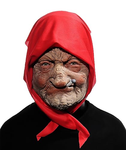 Vmonke Realistic Granny Masks - Lifelike Elderly Face Masks for Costumes, Pranks, and Parties