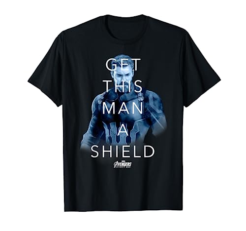 Marvel Infinity War Get Captain A Shield Graphic T-Shirt