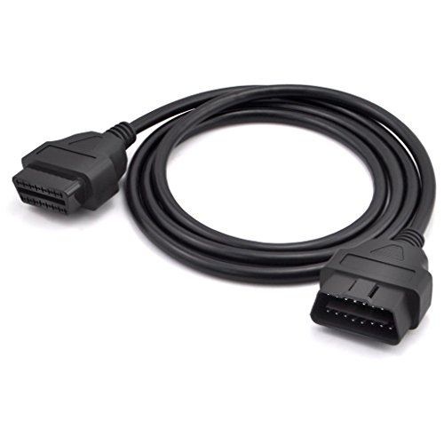 iKKEGOL 5ft 150cm 1.5M OBD-II OBD2 16 Pin Auto Car Male to Female Extension Cable Diagnostic Extender Cord Adapter