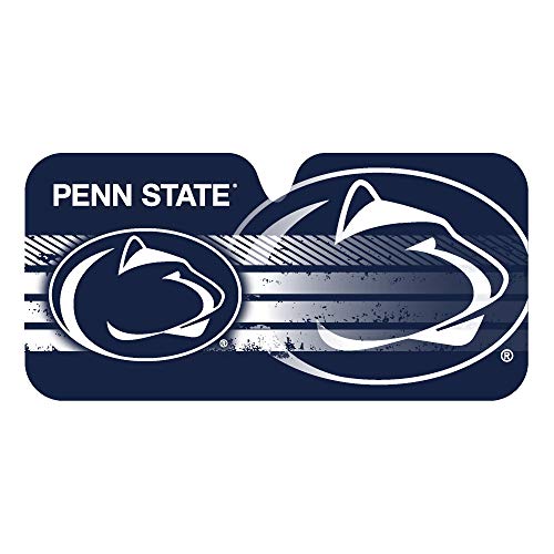 Fanmats 60024 NCAA Penn State Nittany Lions Windshield Sun Auto Shade, Sun Shield Sun Visor | Accordion tri-fold for storage | 59' x 29.5', Colorful Team Design