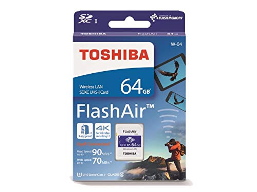 Toshiba FlashAir W-04 64 GB SDXC Class 10 Memory Card