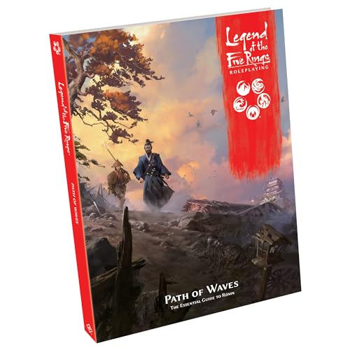 Fantasy Flight Games Legend of The Five Rings Roleplaying Game Path of Waves SOURCEBOOK - Adventure Game, Strategy Game for Adults, Ages 14+ 3-5 Players, 2 Hour Playtime, Made by Edge Studio