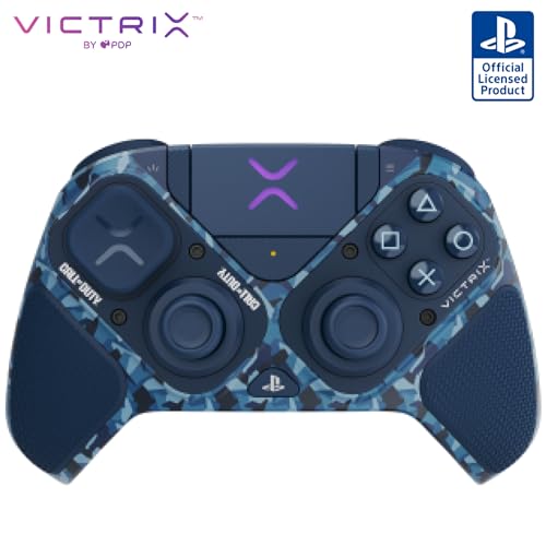 PDP Victrix Pro BFG Wireless Controller for PS4/PS5/PC, Call of Duty Midnight Mask Sony 3D Audio, Modular Back Buttons/Clutch Triggers/Joystick
