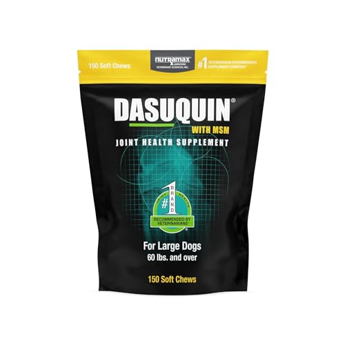 Nutramax Laboratories Dasuquin with MSM Joint Health Supplement for Large Dogs - With Glucosamine, MSM, Chondroitin, ASU, Boswellia Serrata Extract, and Green Tea Extract, 150 Soft Chews