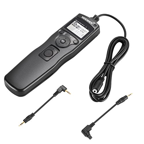 Neewer Shutter Release Timer Remote Control Cord Compatible with Canon EOS 550D/Rebel T2i, 450D/Xsi, 400D/Xti, 350D/XT, 300D 60D 600D 500D 1100D 1000D 10D 20D 30D 40D 50D