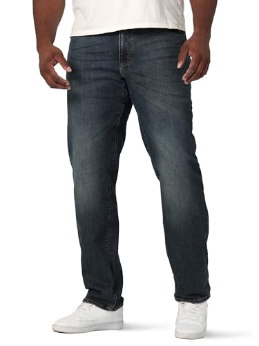 Lee Men's Big & Tall Extreme Motion Relaxed Straight Jean Maverick 52W x 30L