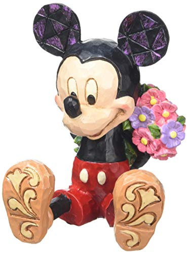 Disney Traditions by Jim Shore Mini Mickey Mouse Personality Pose Stone Resin Figurine, 2.75”