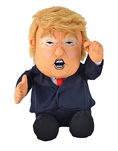 Pull My Finger Farting Donald Trump Plush Figure Doll -With Animated Hair-10.5 Inches Tall