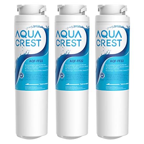AQUA CREST MSWF Refrigerator Water Filter, Replacement for GE MSWF SmartWater 101821B 101820A (Pack of 3)