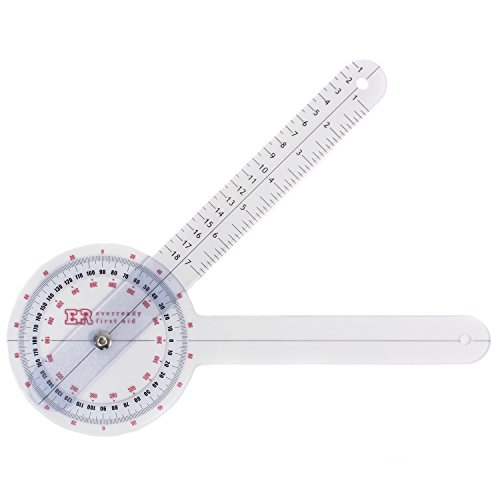 Ever Ready First Aid Plastic 12' Goniometer 360 Degree ISOM