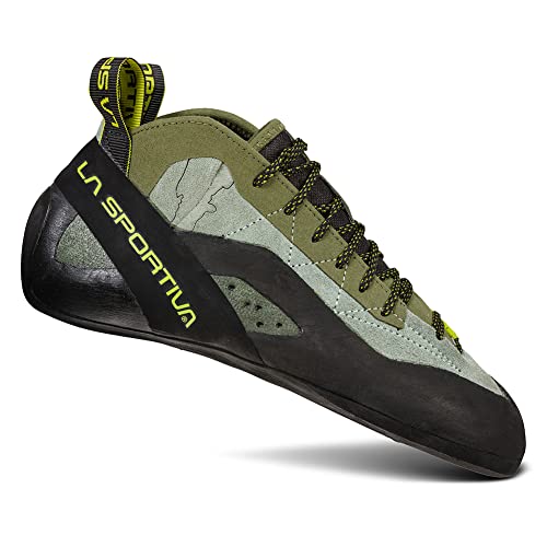 La Sportiva Mens TC Pro Rock Climbing Shoes, Olive, 10.5-11