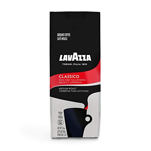 Lavazza Classico Ground Coffee Blend, Medium Roast, 12-Ounce Bag, Packaging May Vary