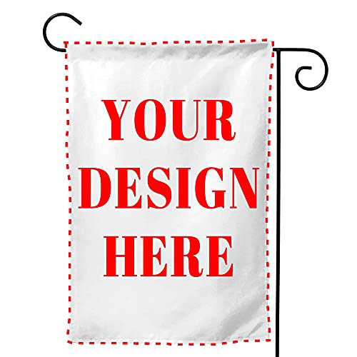 Custom Garden Flag, Personalized Yard Flags Decor, Add Your Own Picture/Text House Lawn Banner Double Sided Home Wall Decoration 12.5'x18'