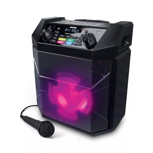 Ion Audio iPA101A Party Boom FX High-Power Bluetooth-Enabled Rechargeable Speaker with Lights