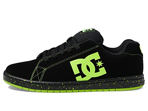 DC Gaveler Casual Low Top Skate Shoes Sneakers Black/Lime Green 10.5 D (M)