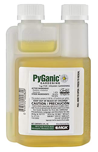 PyGanic Gardening 8oz, Botanical Insecticide Pyrethrin Concentrate for Organic Gardening