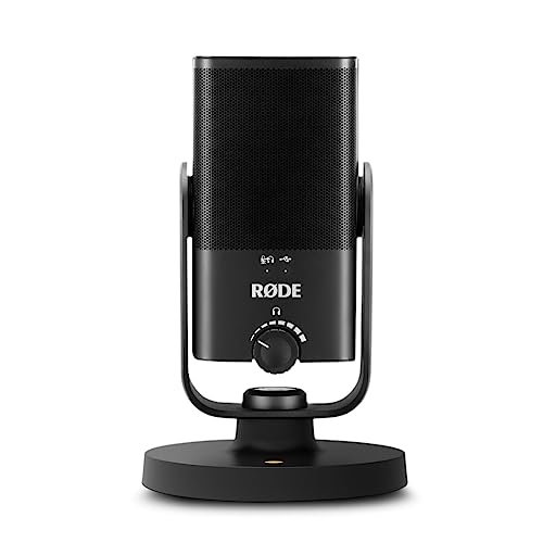 RØDE NT-USB Mini Versatile Studio-quality Condenser USB Microphone with Free Software for Podcasting, Streaming, Gaming, Music Production, Vocal and Instrument Recording,Black