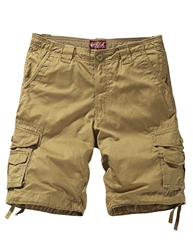 Match Men's Twill Comfort Cargo Short Without Belt #S3612 (Label Size 3XL/38 (US 36), Classic Khaki)