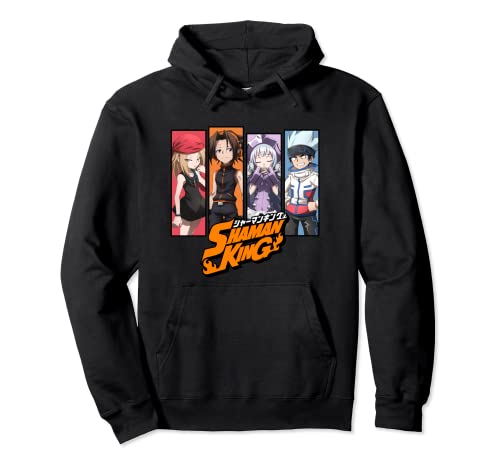 Shaman King Four Panel Characters Pullover Hoodie
