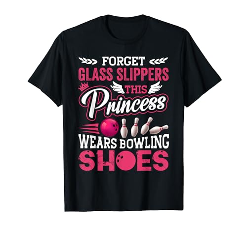 Funny Bowling T-Shirt For Women Girls Kids Mom Wife