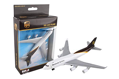 Daron Toy Airplane – UPS – Die-Cast Metal Model Airplane Toy with Plastic Parts for Kids Ages 3+